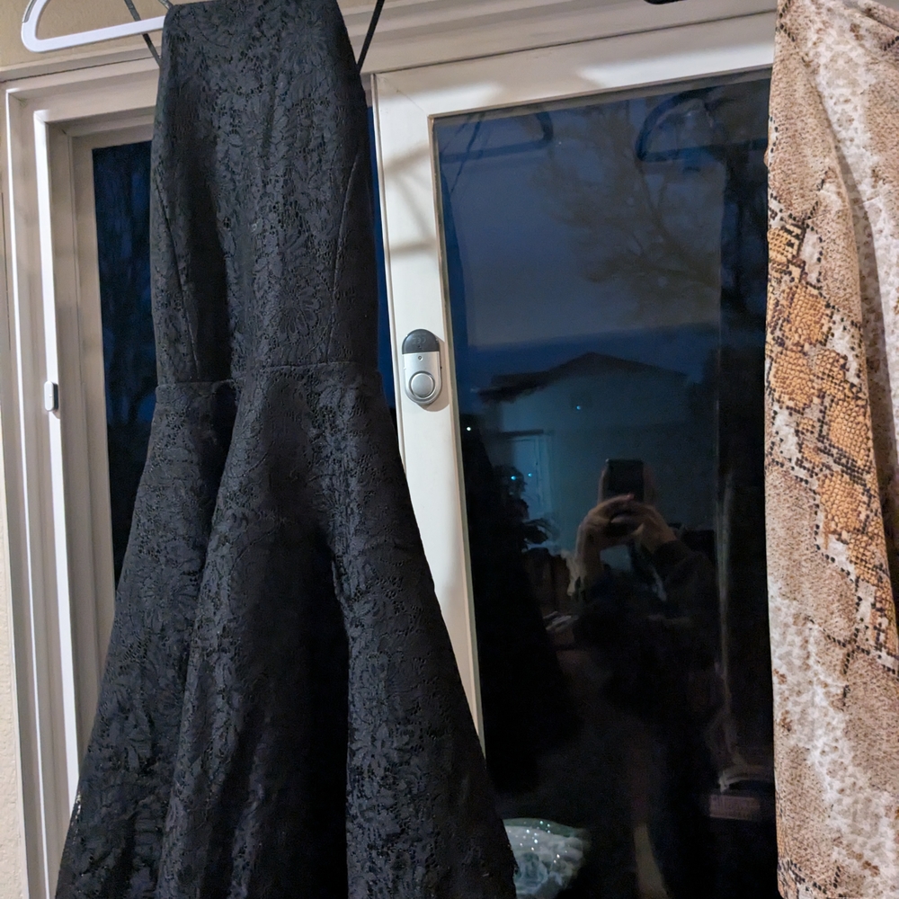 Elegant Black Lace Dress